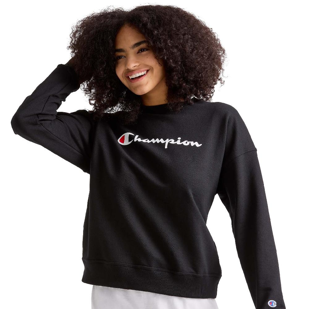 duofold by champion Powerblend Crewneck Sweatshirt Script Logo