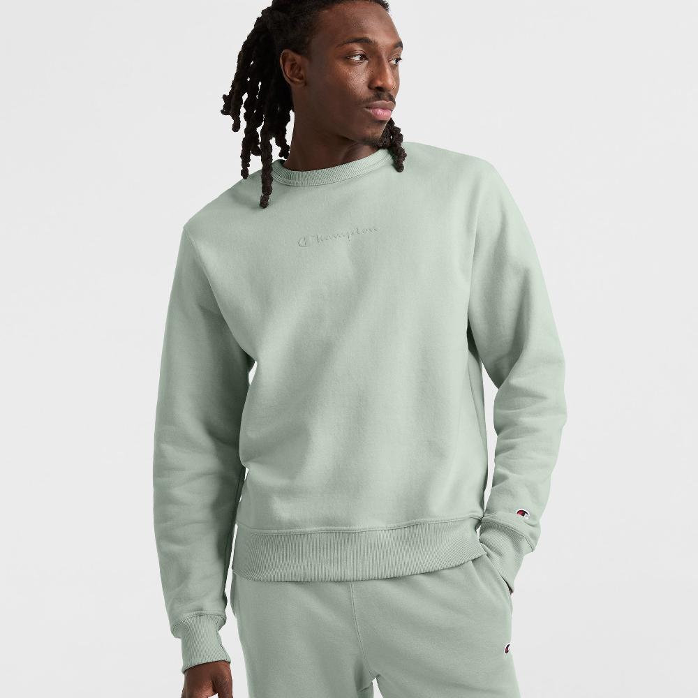 duofold by champion Powerblend Crewneck Sweatshirt Tonal Script Logo
