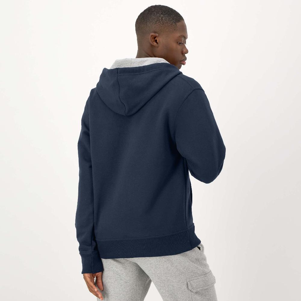 Duofold By Champion Powerblend Full-Zip Hoodie C Logo