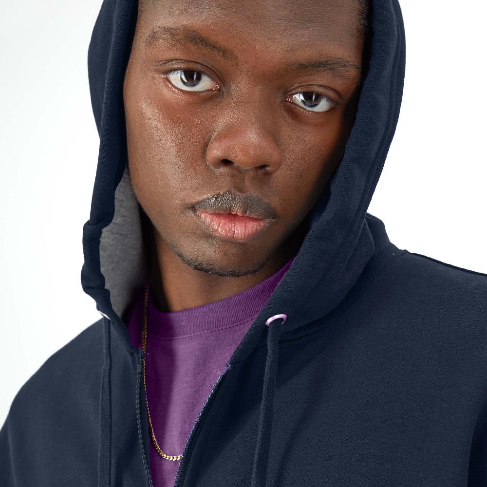 Duofold By Champion Powerblend Full-Zip Hoodie C Logo