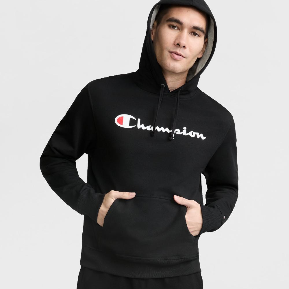 duofold by champion Powerblend Hoodie Full Script Logo