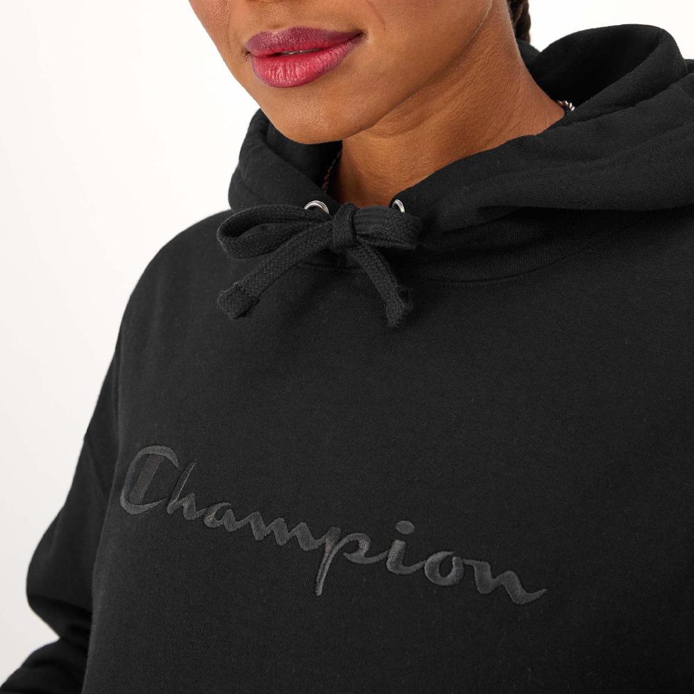 Duofold By Champion Powerblend Hoodie Relaxed Full Embroidered Script Logo