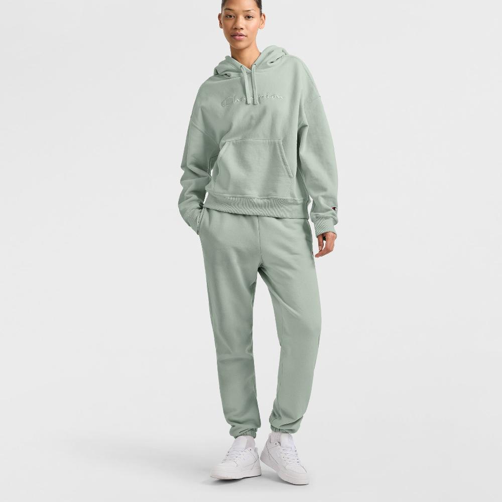 Duofold By Champion Powerblend Hoodie Relaxed Full Embroidered Script Logo