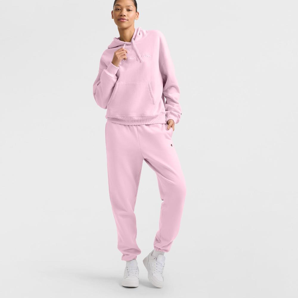 Duofold By Champion Powerblend Hoodie Relaxed Full Embroidered Script Logo