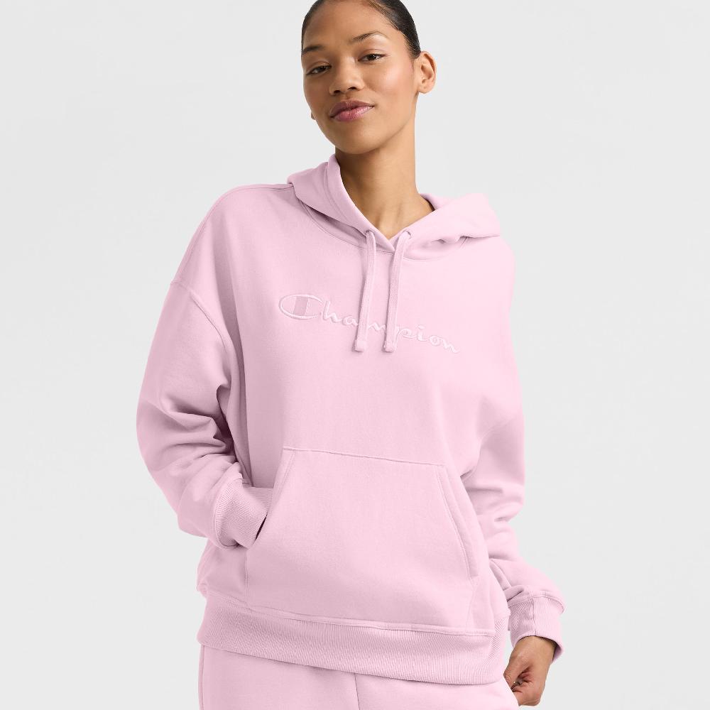 duofold by champion Powerblend Hoodie Relaxed Full Embroidered Script Logo