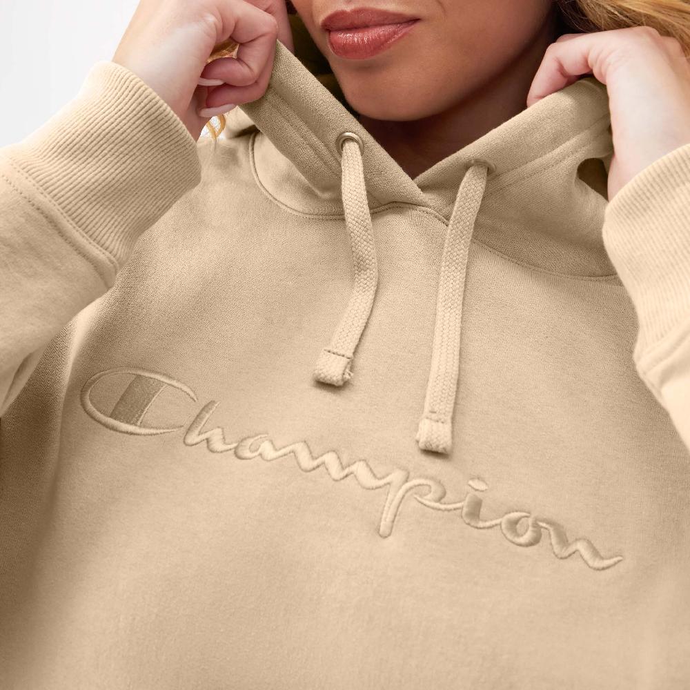 Duofold By Champion Powerblend Hoodie Relaxed Full Embroidered Script Logo
