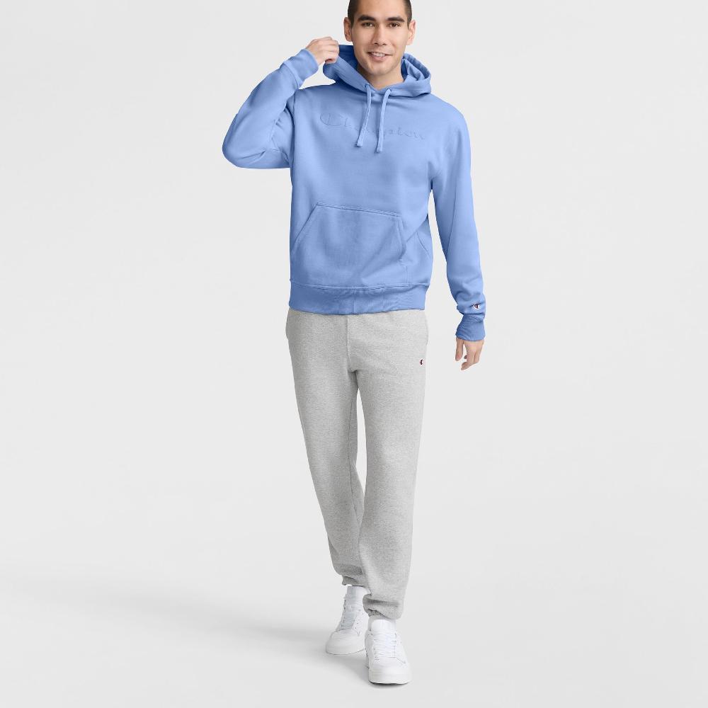 Duofold By Champion Powerblend Hoodie Tonal Script Logo