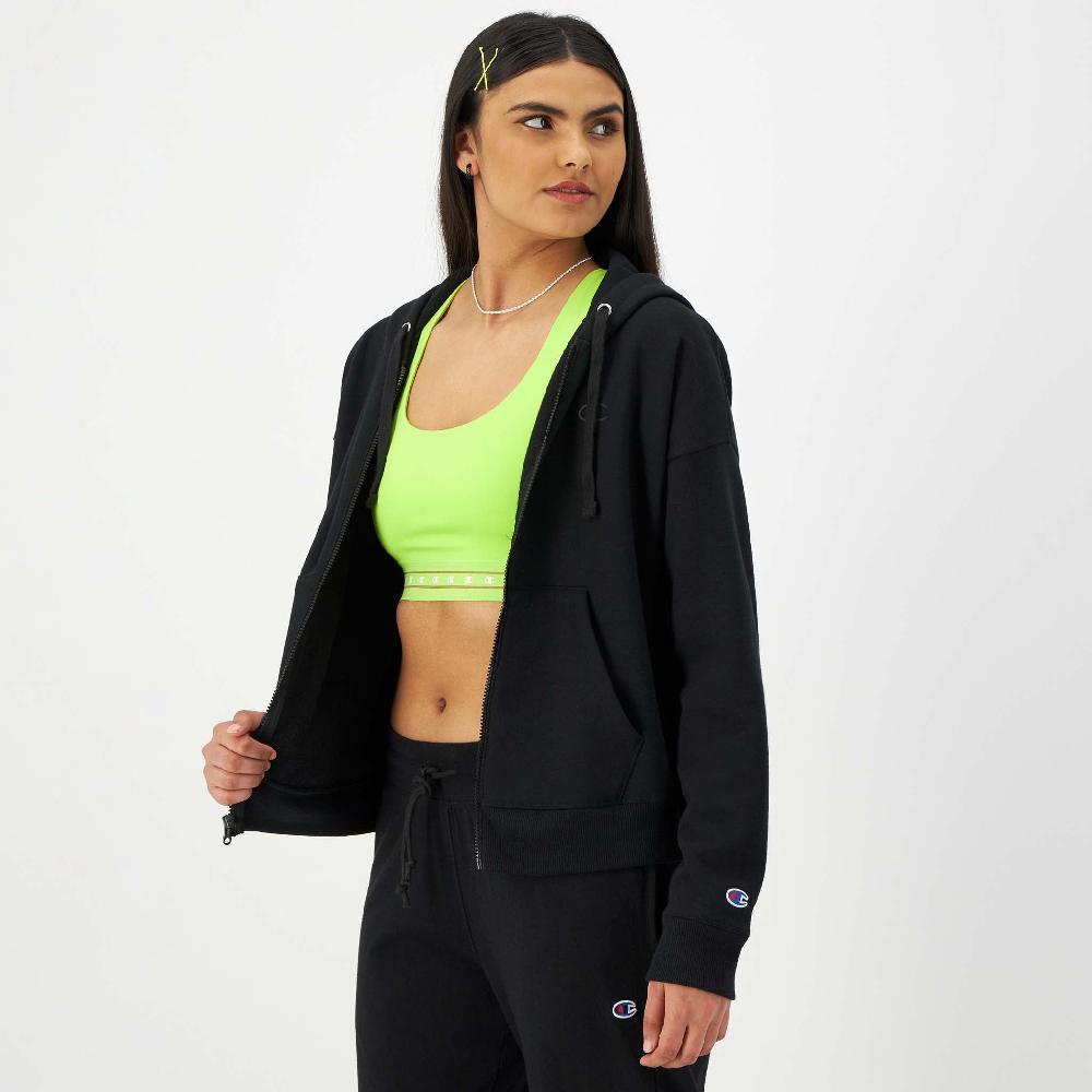 Duofold By Champion Powerblend Zip-Up Hoodie C Logo