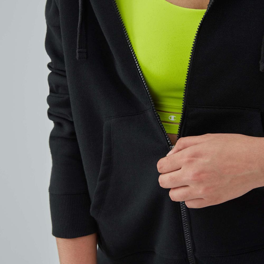 Duofold By Champion Powerblend Zip-Up Hoodie C Logo