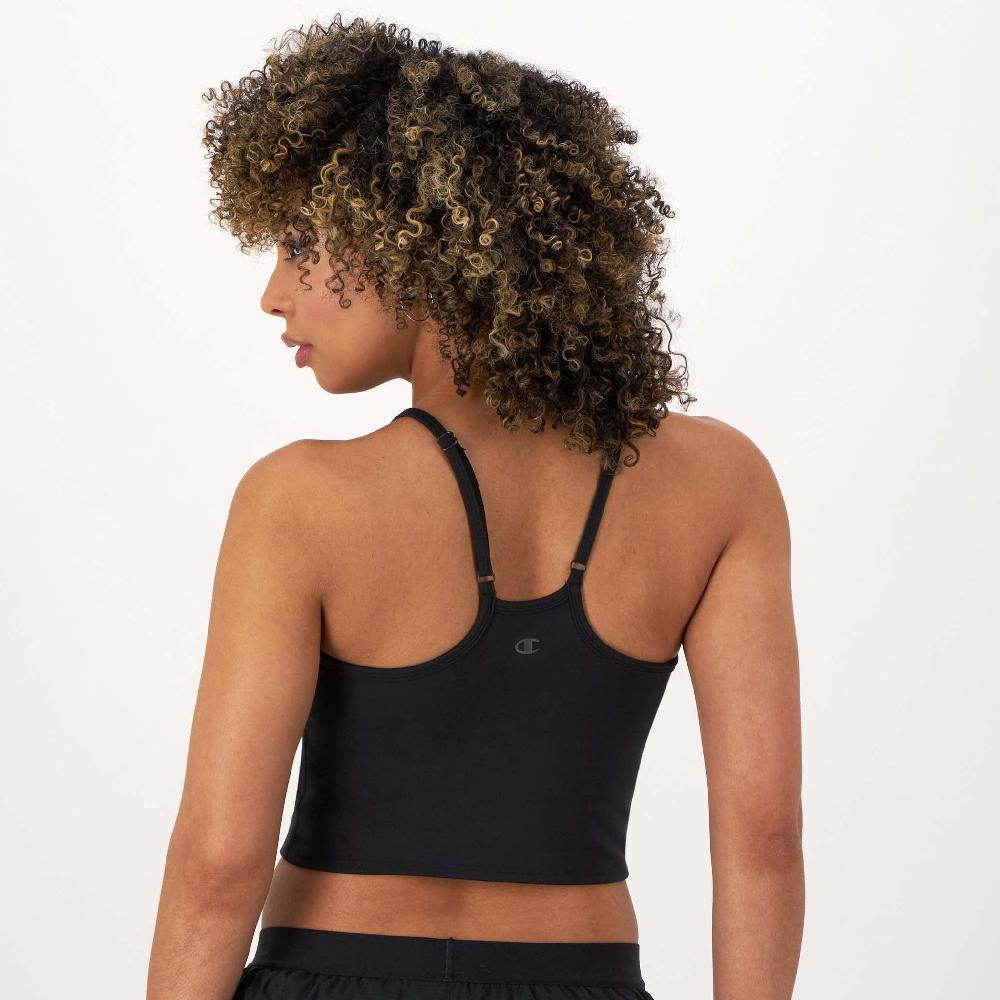 Duofold By Champion Soft Touch Longline Cami Shelf Bra C Logo