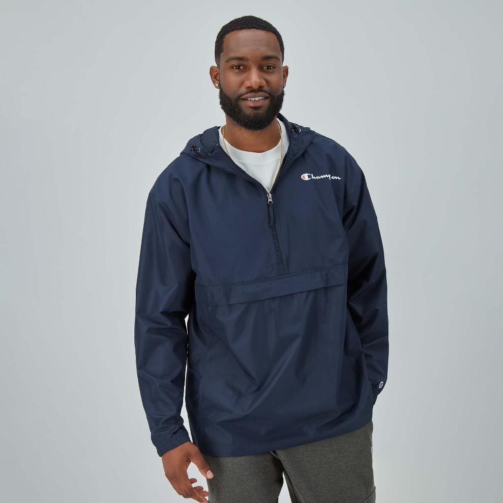 duofold by champion Stadium Packable Jacket Script Logo - Big & Tall