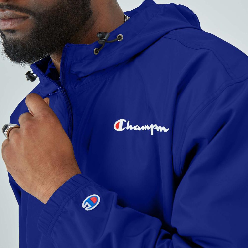 Duofold By Champion Stadium Packable Jacket Script Logo - Big & Tall