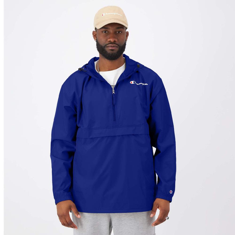 duofold by champion Stadium Packable Jacket Script Logo - Big & Tall