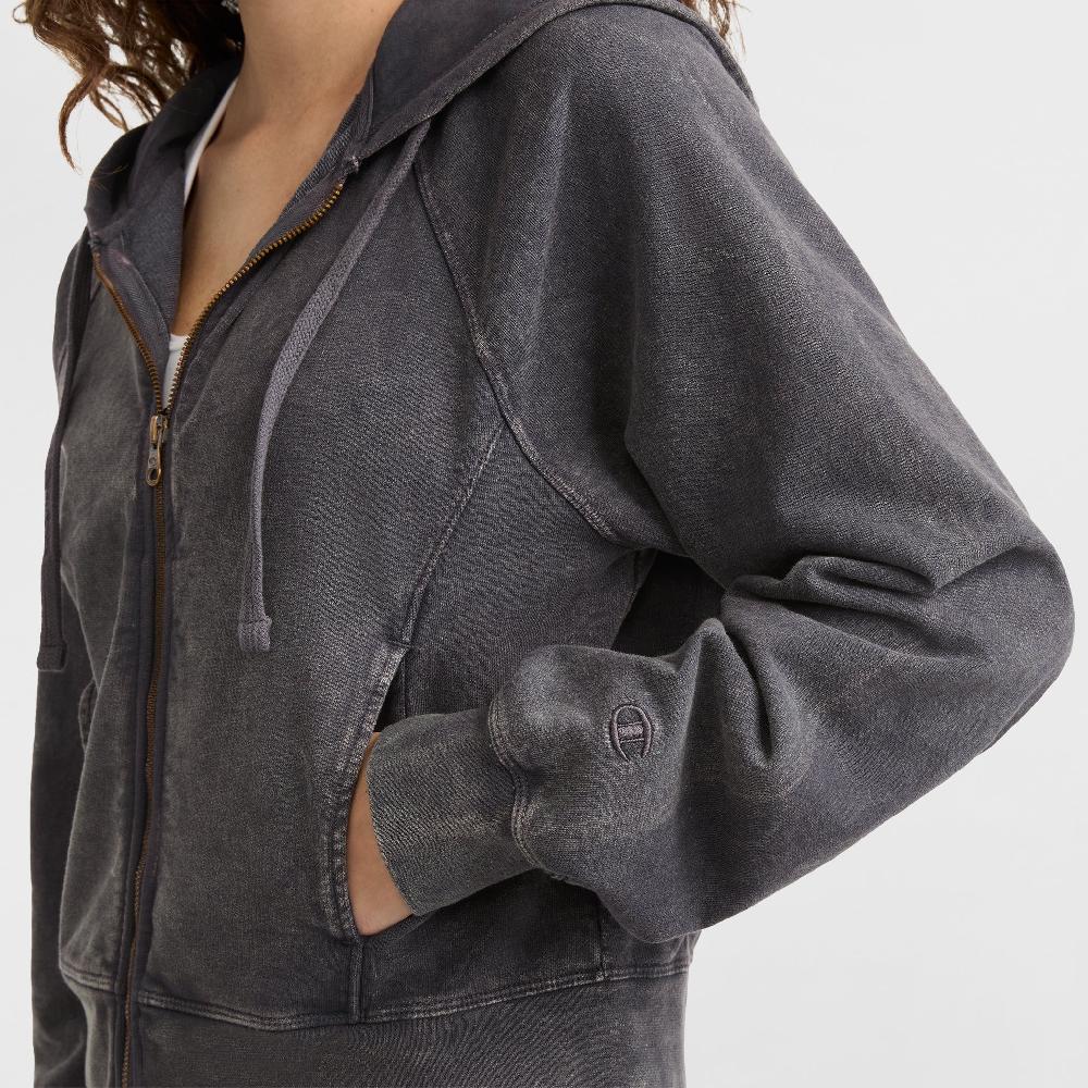 Duofold By Champion Vintage Wash Zip-Up Hoodie C Logo