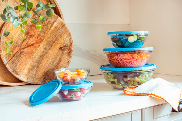 Duralex Freshbox Round Glass Bowl With Lid
