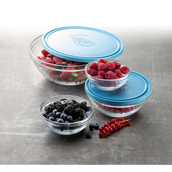 Duralex Freshbox Round Glass Bowl With Lid