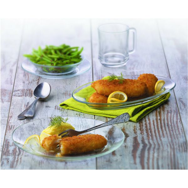 Duralex Lys Glass Dinnerware Soup Plate 9"