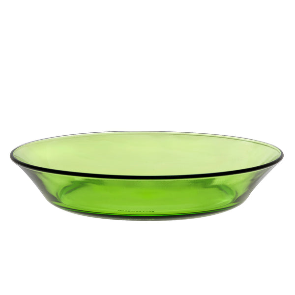 duralex Lys Green Glass Soup Plate 7.625" Set of 6