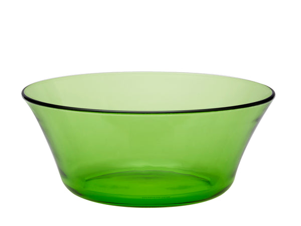 duralex Lys Green Glass Table Bowl 9" Set of 6