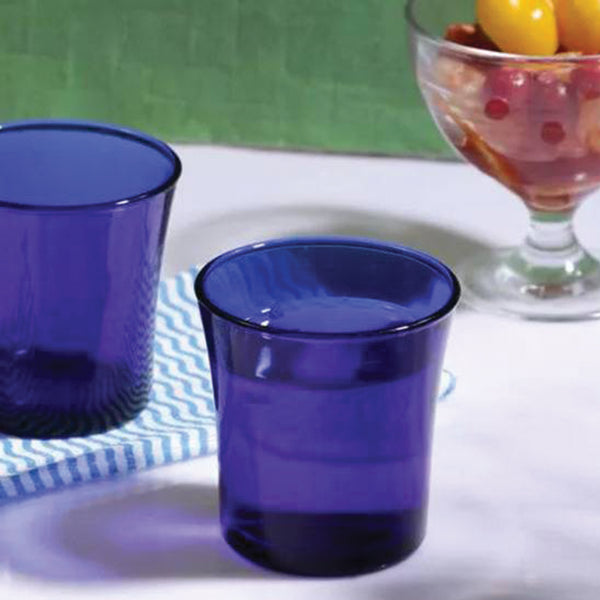 Duralex Lys Sapphire Glass Tumbler 7 Oz Set Of 6