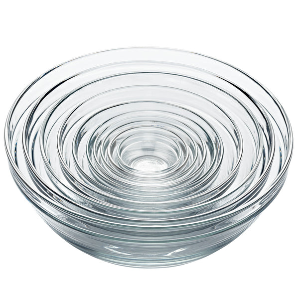 Duralex Le Gigogne® Clear Stackable Glass Bowl Set Set Of 10