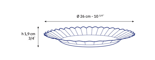 Duralex Le Picardie® Amber Glass Dinner Plate 10.25" Set Of 6