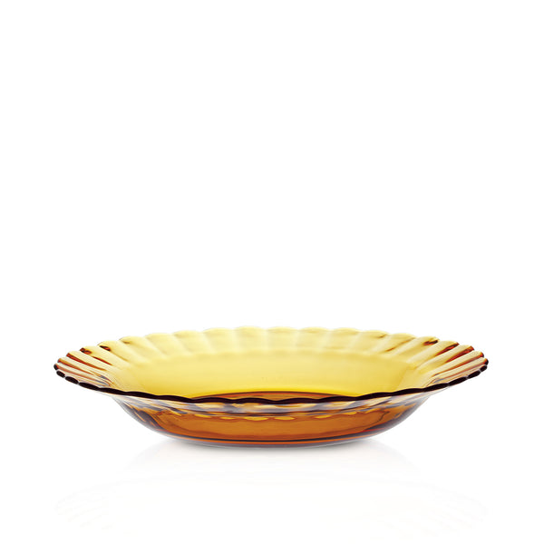 duralex Le Picardie® Amber Glass Soup Plate 9" Set of 6