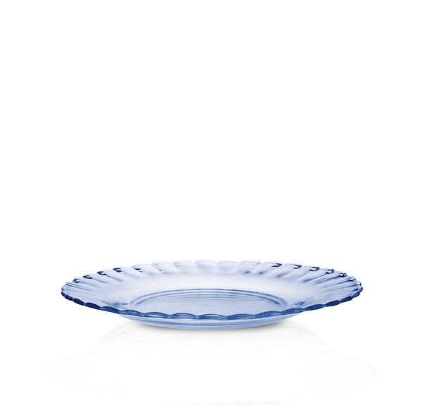 duralex Le Picardie® Marine Blue Glass Dessert Plate 8.125" Set of 6