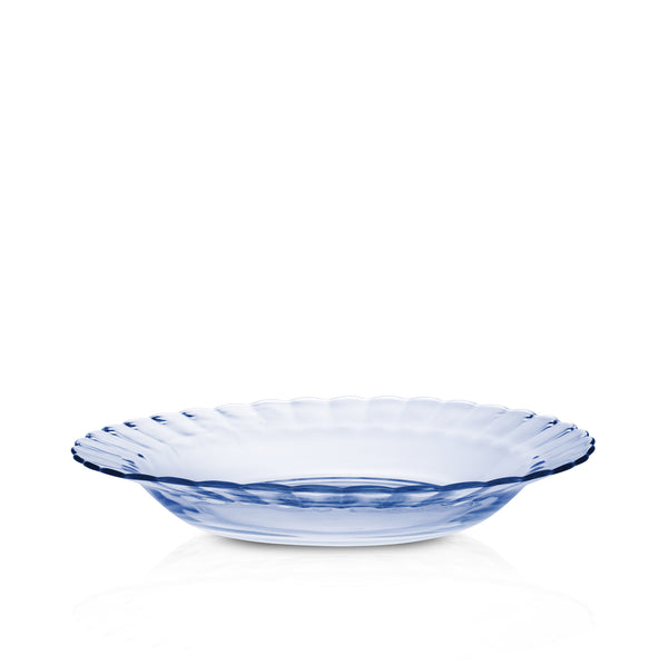 duralex Le Picardie® Marine Blue Glass Soup Plate 9" Set of 6