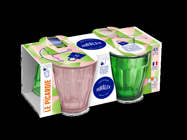duralex Le Picardie® Mix & Match Color Glass Tumbler Set 8.38oz Set of 4