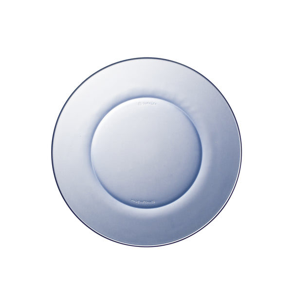 Duralex Lys Marine Blue Glass Dessert Plate 7.5" Set Of 6
