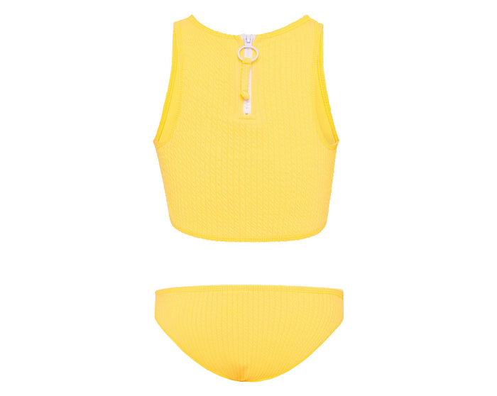 Duskii Amelie Canary Yellow Crop Bikini