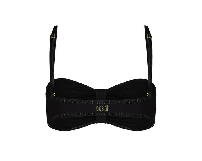 Duskii Appletini Bandeau Top | Ebony