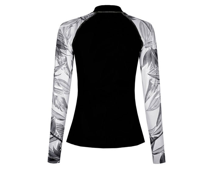 Duskii Cancún Longline Rash Top | Shadows Print