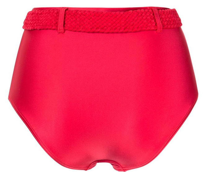 Duskii Cerise Belted High Waist Bottom | Cherry