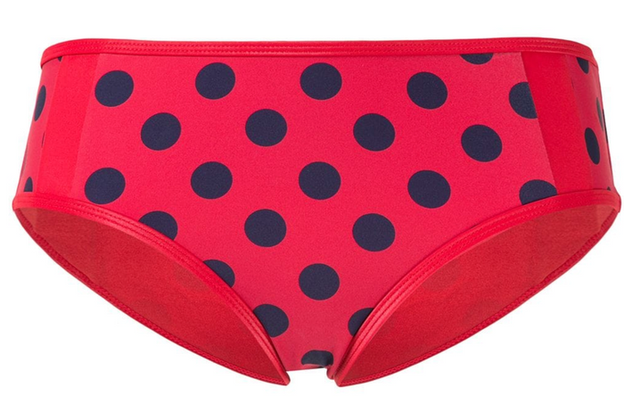 duskii Cerise Full Brief Bottom | Cherry & Indigo Spot