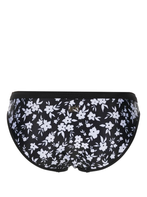 Duskii Classic Bottom | Black & White Floral