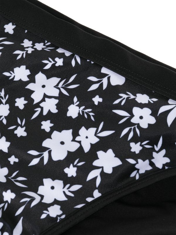 Duskii Classic Bottom | Black & White Floral