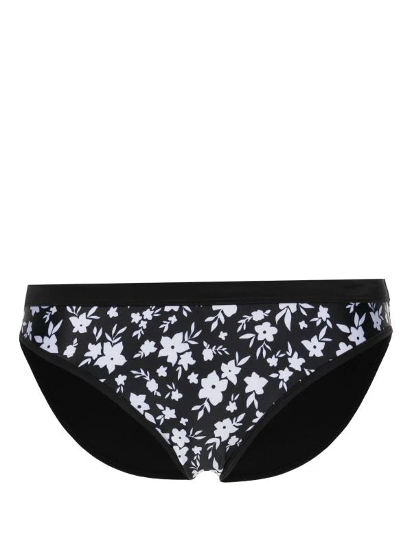 duskii Classic Bottom | Black & White Floral