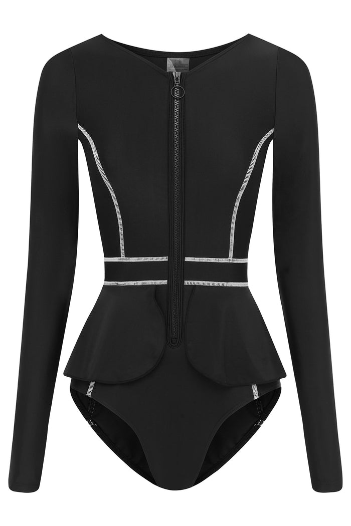 duskii Elle Long Sleeve Suit | Black
