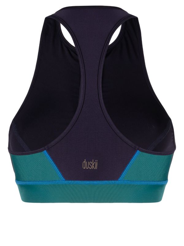 Duskii HIGH NECK RACER TOPVY & GREEN