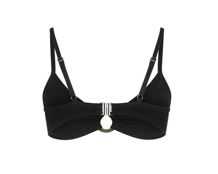 Duskii Long Island Bikini Top | Ebony