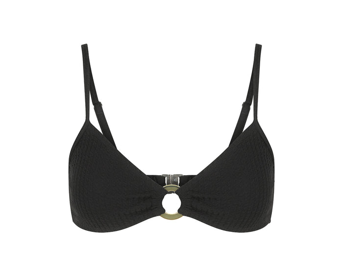 duskii Long Island Bikini Top | Ebony