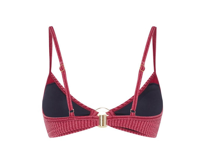 Duskii Long Island Bikini Top | Raspberry