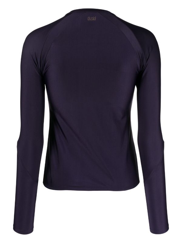 Duskii LONG SLEEVE ZIP RASH TOP | Navy