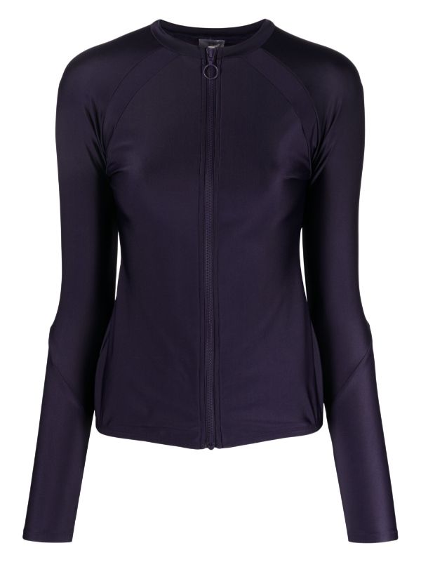 duskii LONG SLEEVE ZIP RASH TOP | Navy