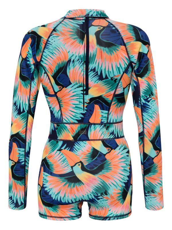 Duskii Neoprene Long Sleeve Shorty Suit | Tropical