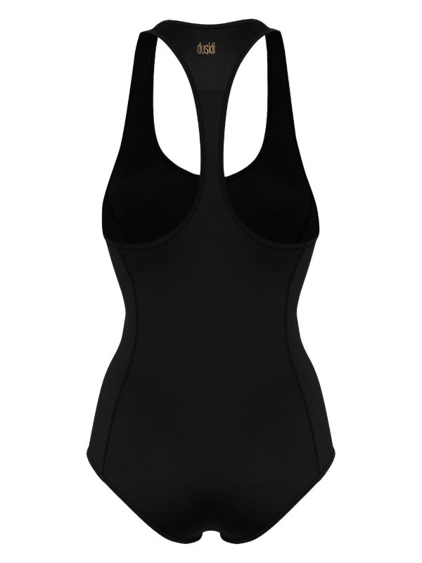 Duskii Neoprene T Back One Piece | Black