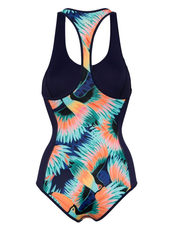 Duskii Neoprene T-Back One Piece | Tropical