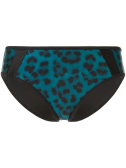 Duskii Océane Full Brief Bottom | Leopard Teal